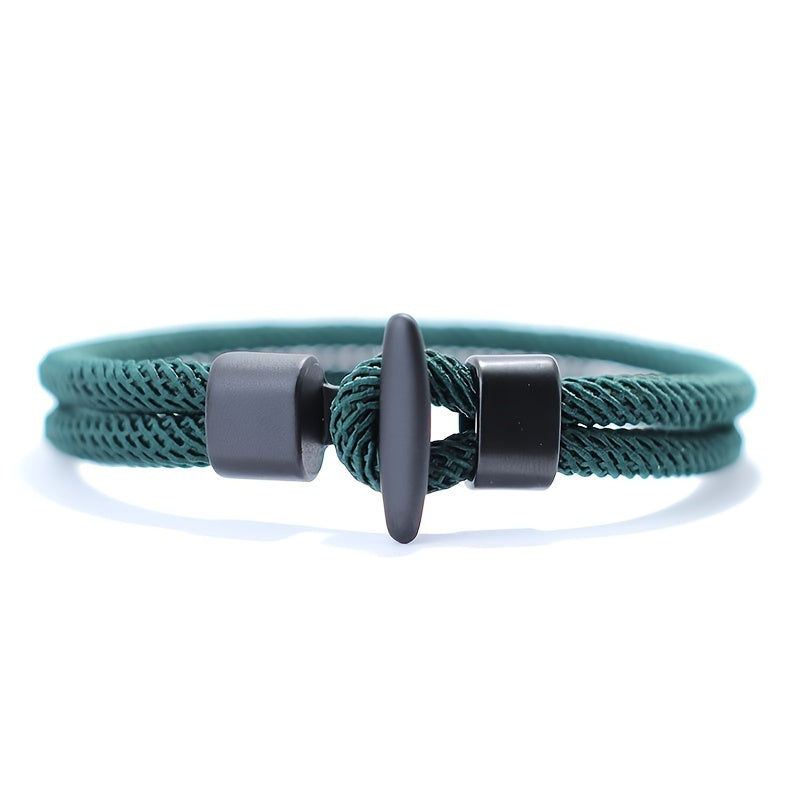 Simple Design Milan Rope Bracelet Handmade Nylon Survival Armband for Camping
