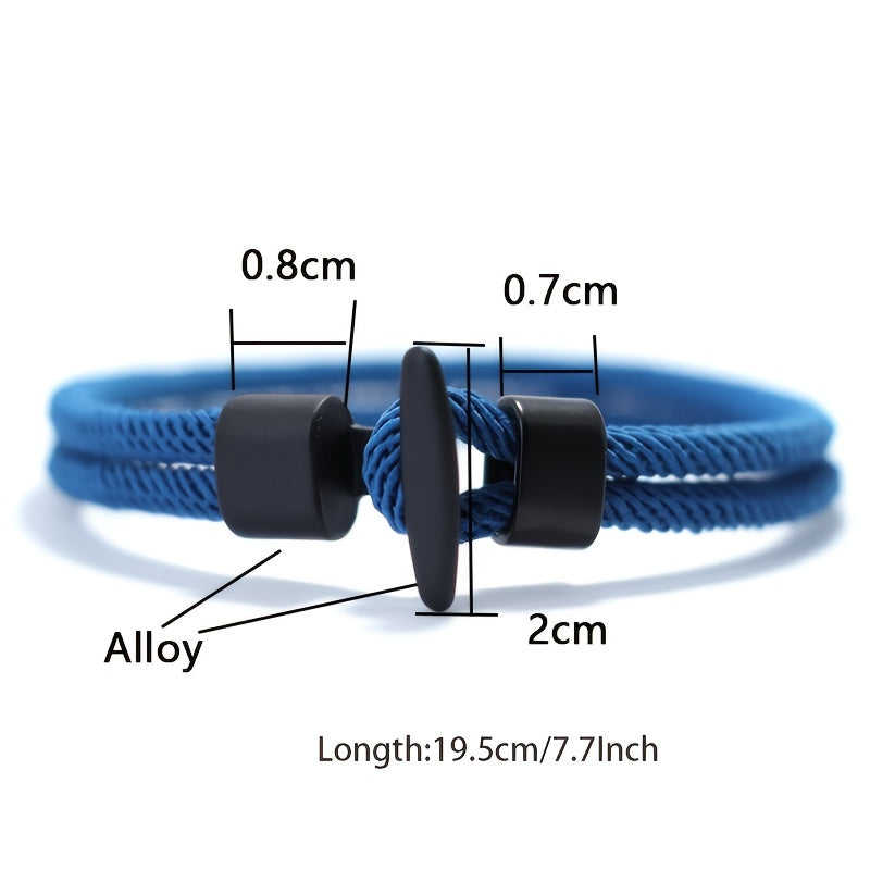 Simple Design Milan Rope Bracelet Handmade Nylon Survival Armband for Camping