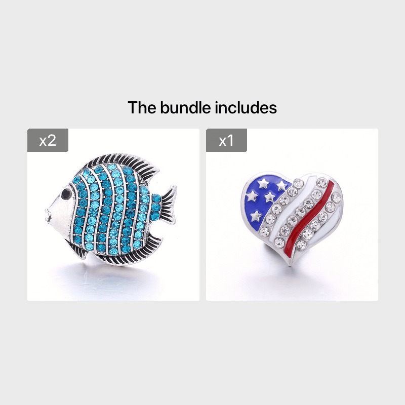 Colorful Rhinestone Snap Button for DIY Jewelry Bracelet Necklace Accessories