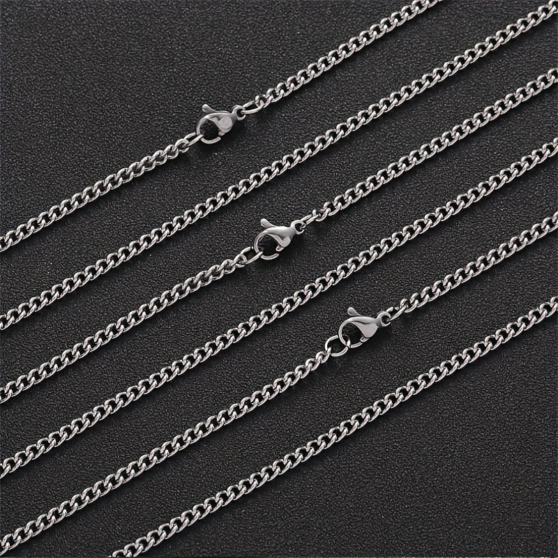 Minimalist Men's Titanium Steel Chain Necklace