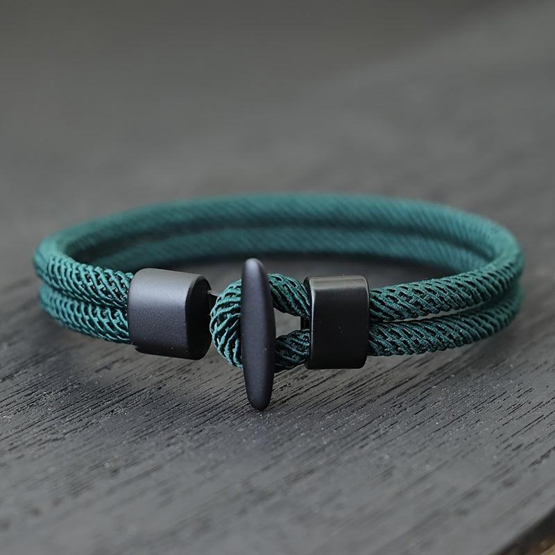 Simple Design Milan Rope Bracelet Handmade Nylon Survival Armband for Camping