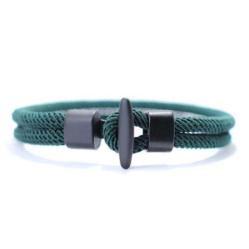 Simple Design Milan Rope Bracelet Handmade Nylon Survival Armband for Camping
