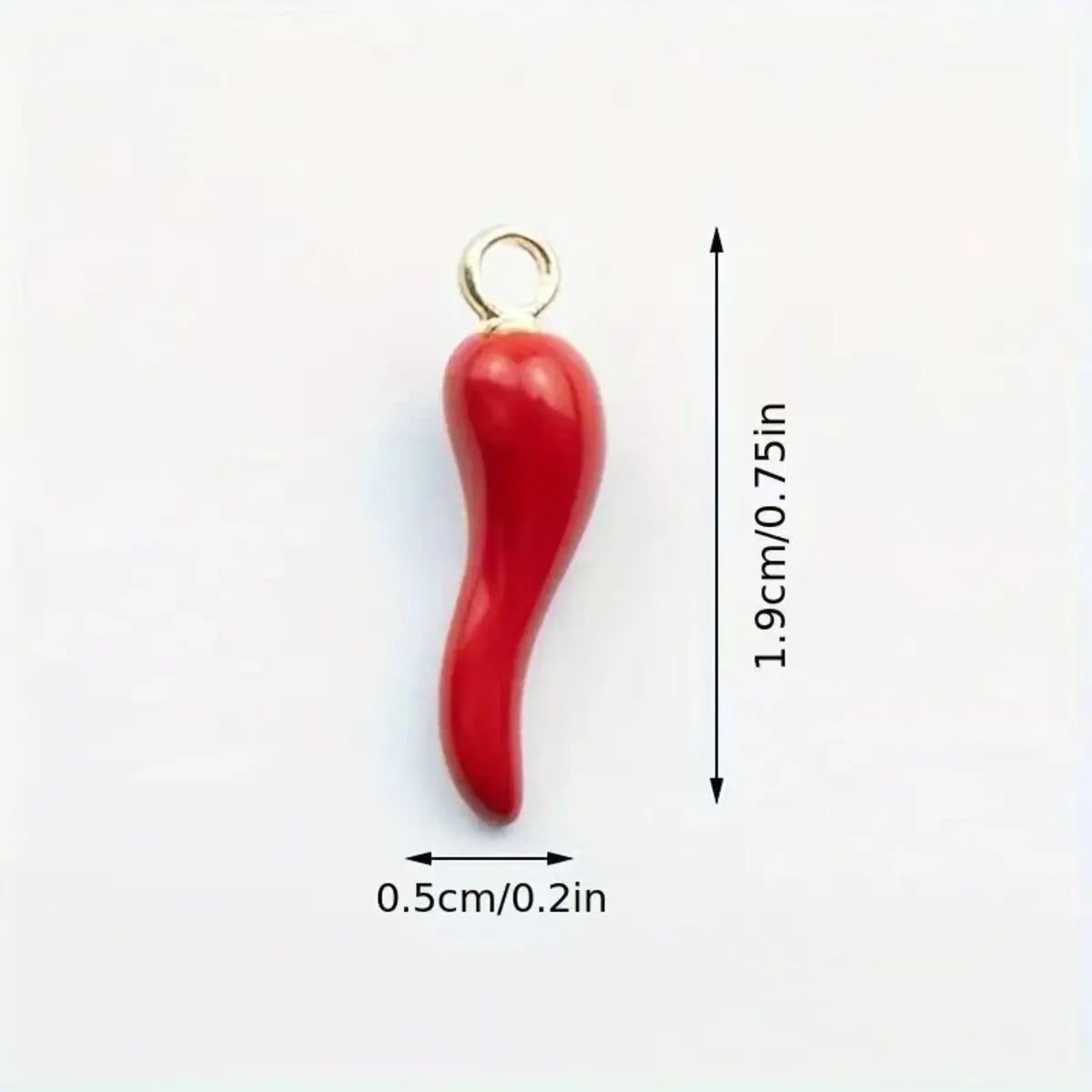 Red Chili Pepper Enamel Charms Set for DIY Jewelry Making