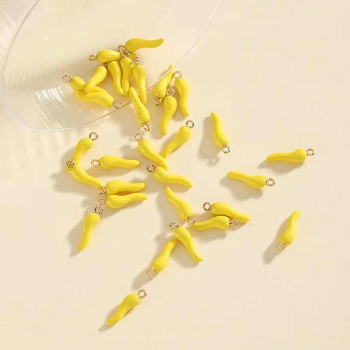 Red Chili Pepper Enamel Charms Set for DIY Jewelry Making
