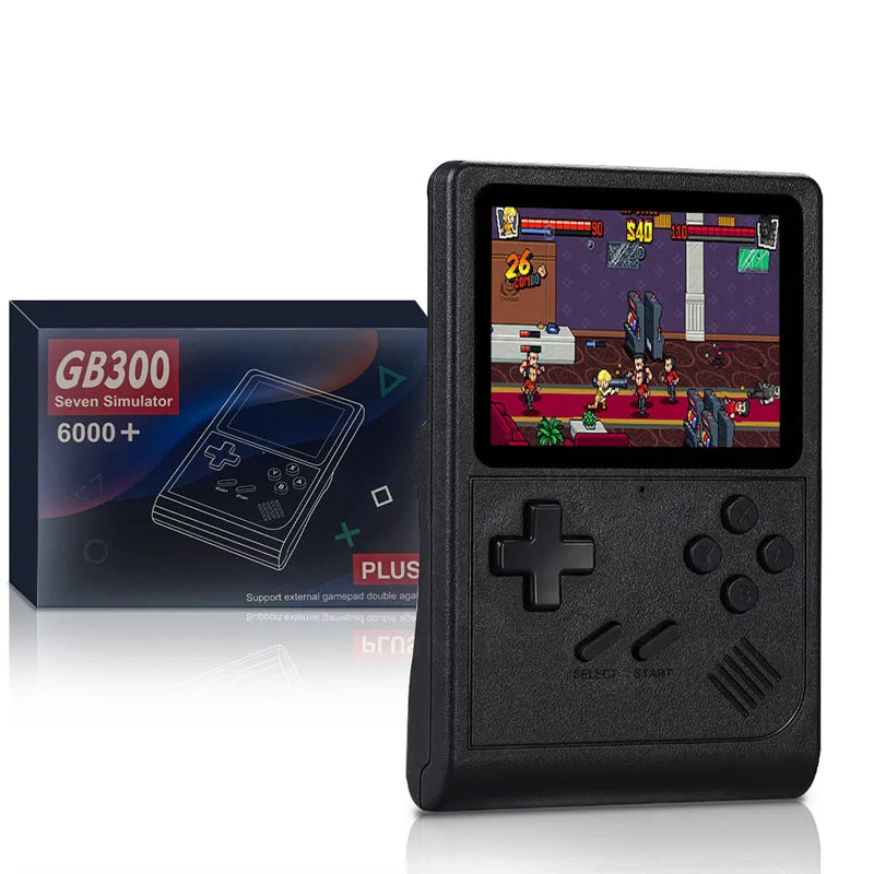 GB300 Portable Handheld Game Player 3.0 Inch Screen TV Output Retro Console Built In 8GB With Over 6000 Classic Games