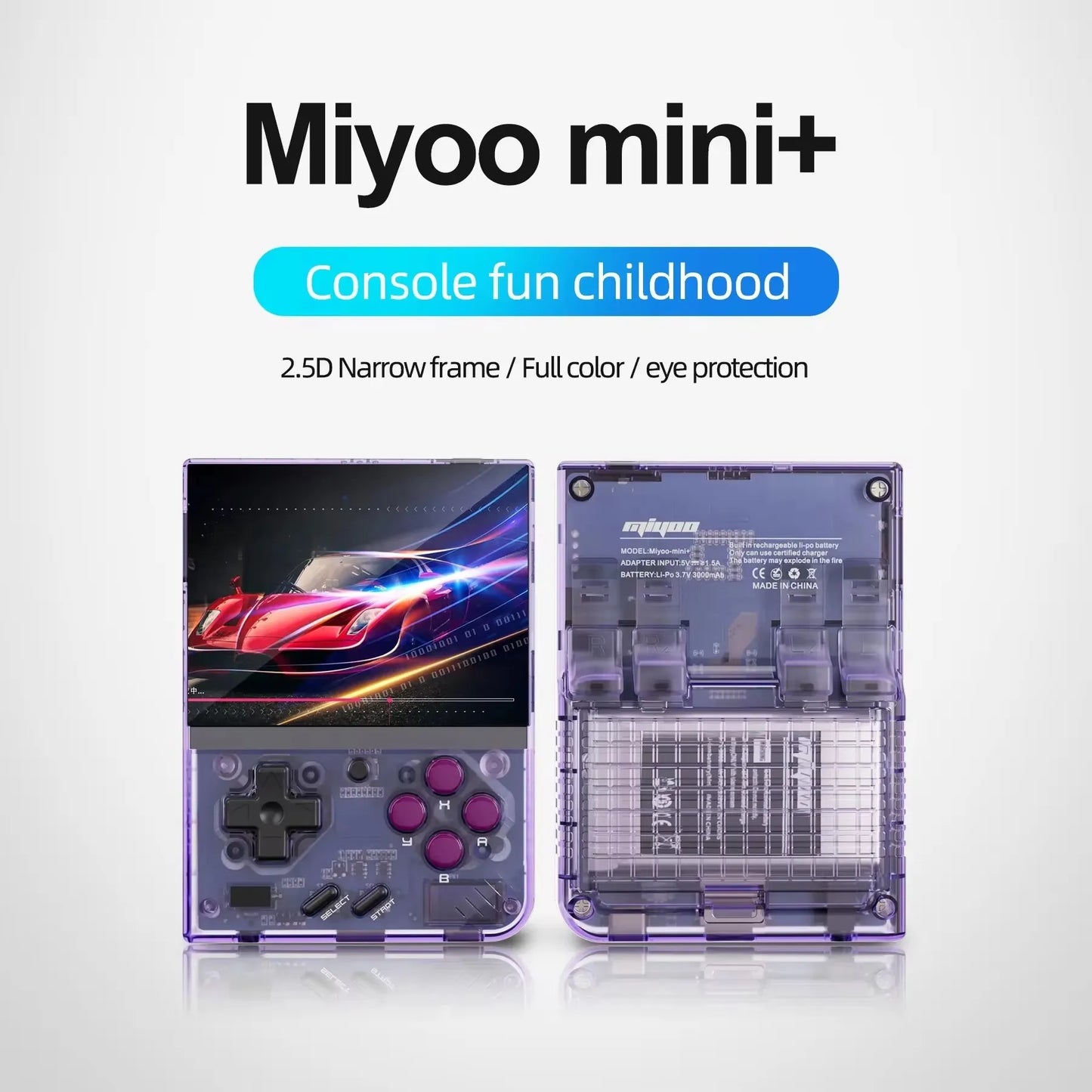 MIYOO Mini Plus V2 Portable Retro Handheld Game Console 3.5 Inch IPS 640x480 Linux System 64GB 128GB Preloaded 15K 25K Games Classic Gift
