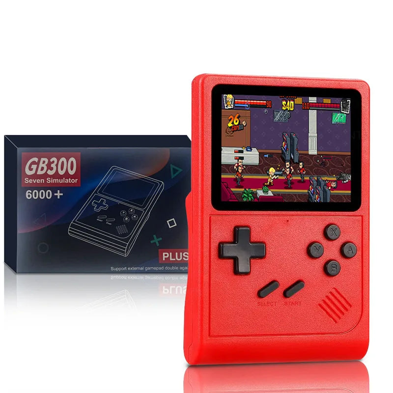 GB300 Portable Handheld Game Player 3.0 Inch Screen TV Output Retro Console Built In 8GB With Over 6000 Classic Games