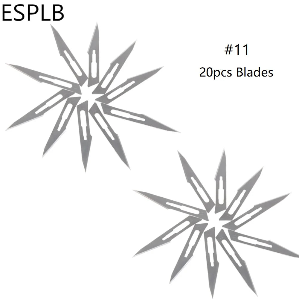 Clearance 20pcs #11 Blades Stainless Steel Engraving Knife Blades 20 pcs Surgical No.11