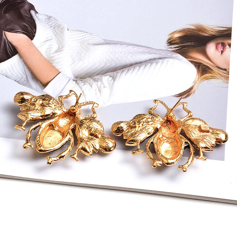 Trendy Crystal Animal Drop Earrings for Women - High-Quality Fashion Jewelry with Rhinestone Accents