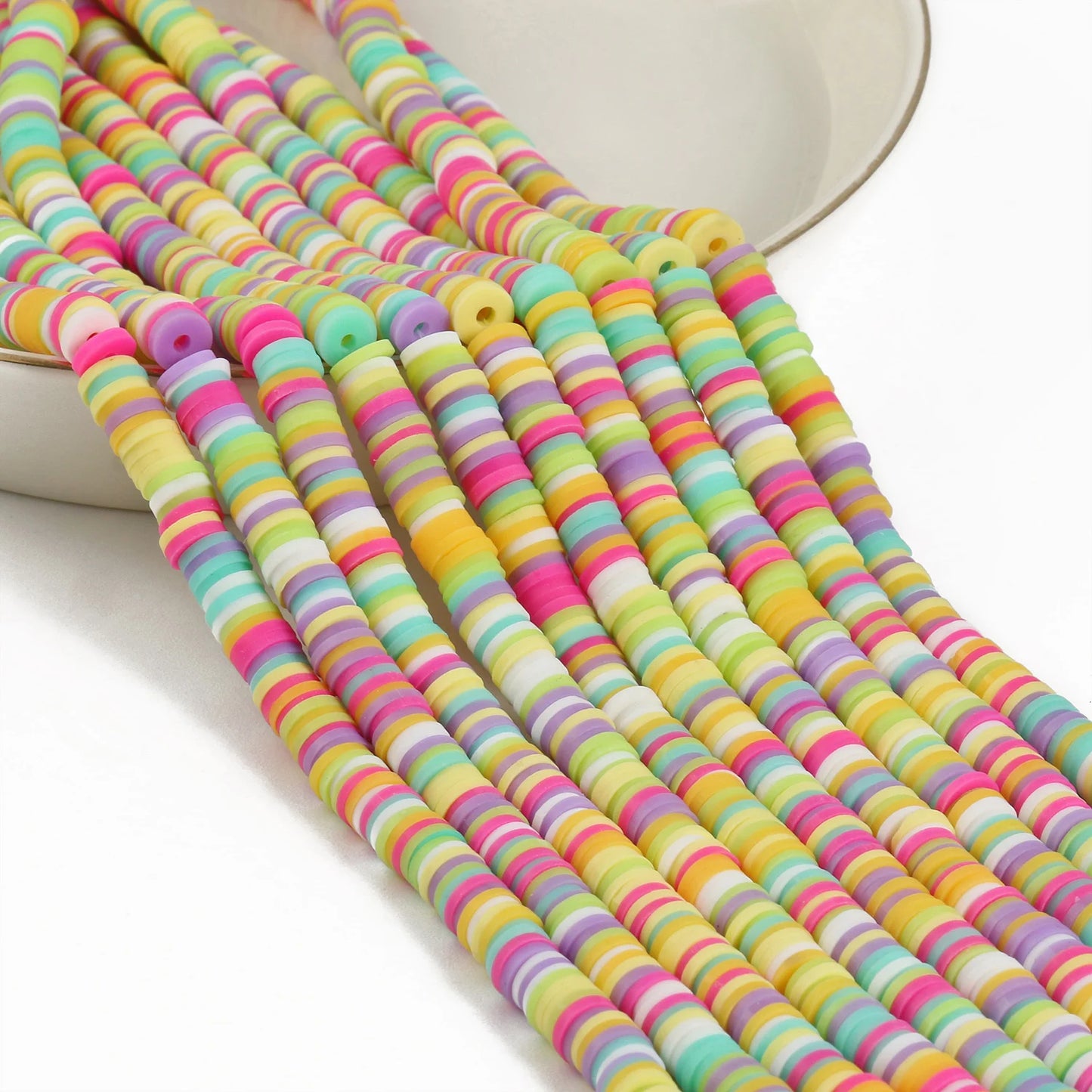 Vibrant 320-Piece Polymer Clay Beads Set for DIY Jewelry Crafting