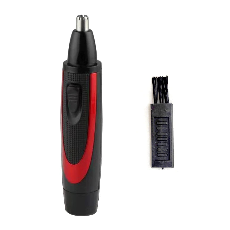 Men's Electric Nose and Ear Hair Trimmer with Battery Power for Effortless Grooming