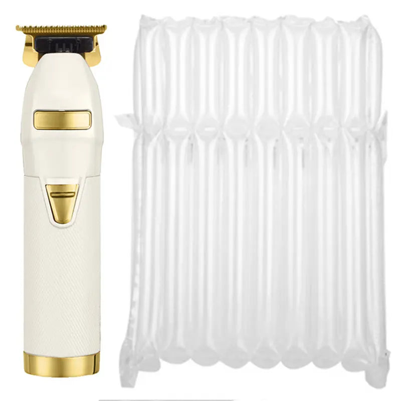 Zero Gaped Professional Titanium Alloy Hair Clipper Rechargeable Barber Trimmer for Men Fast Charging Wet and Dry Haircuts