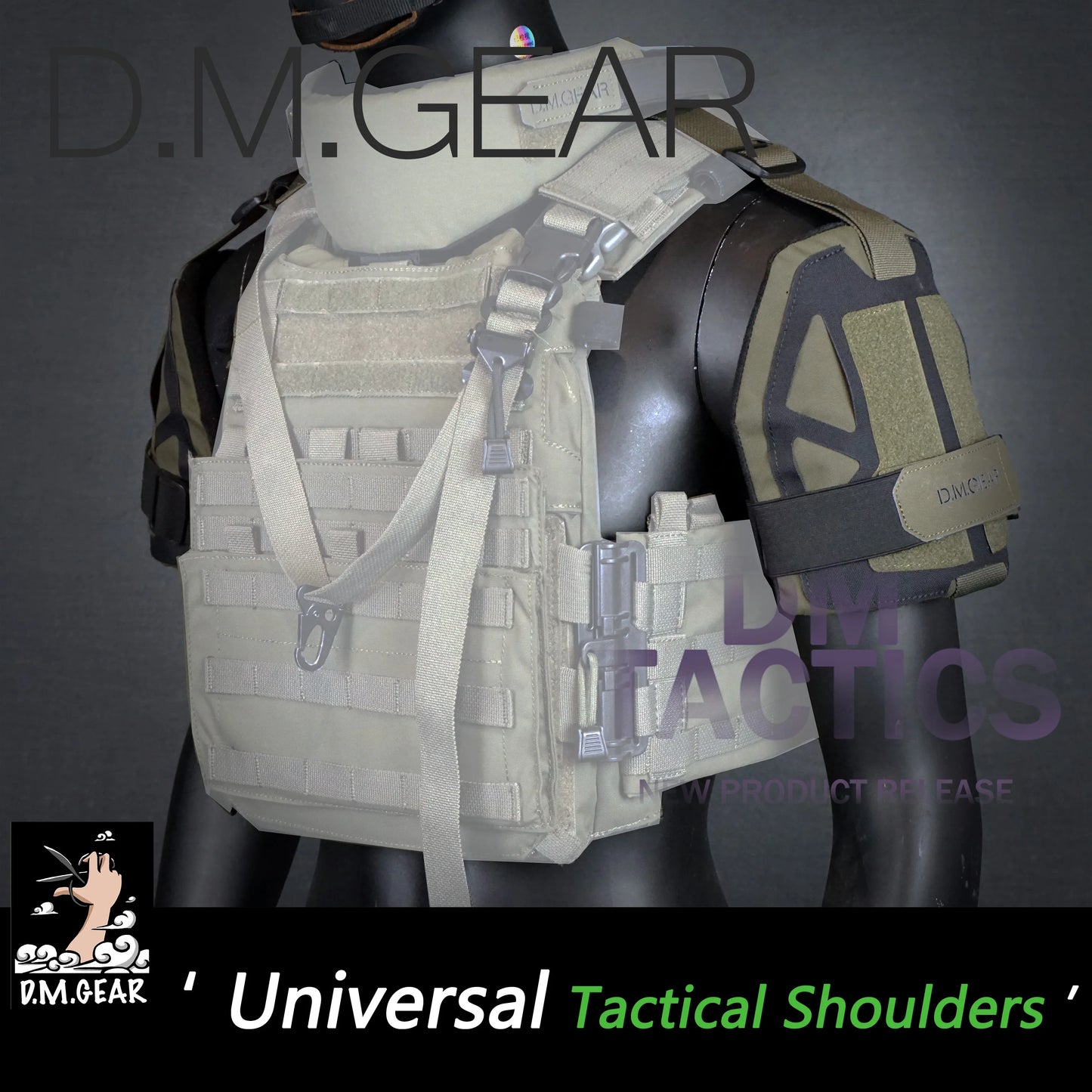 DMGear Shoulder Armor Tactical Hunting Gear Vest Accessory