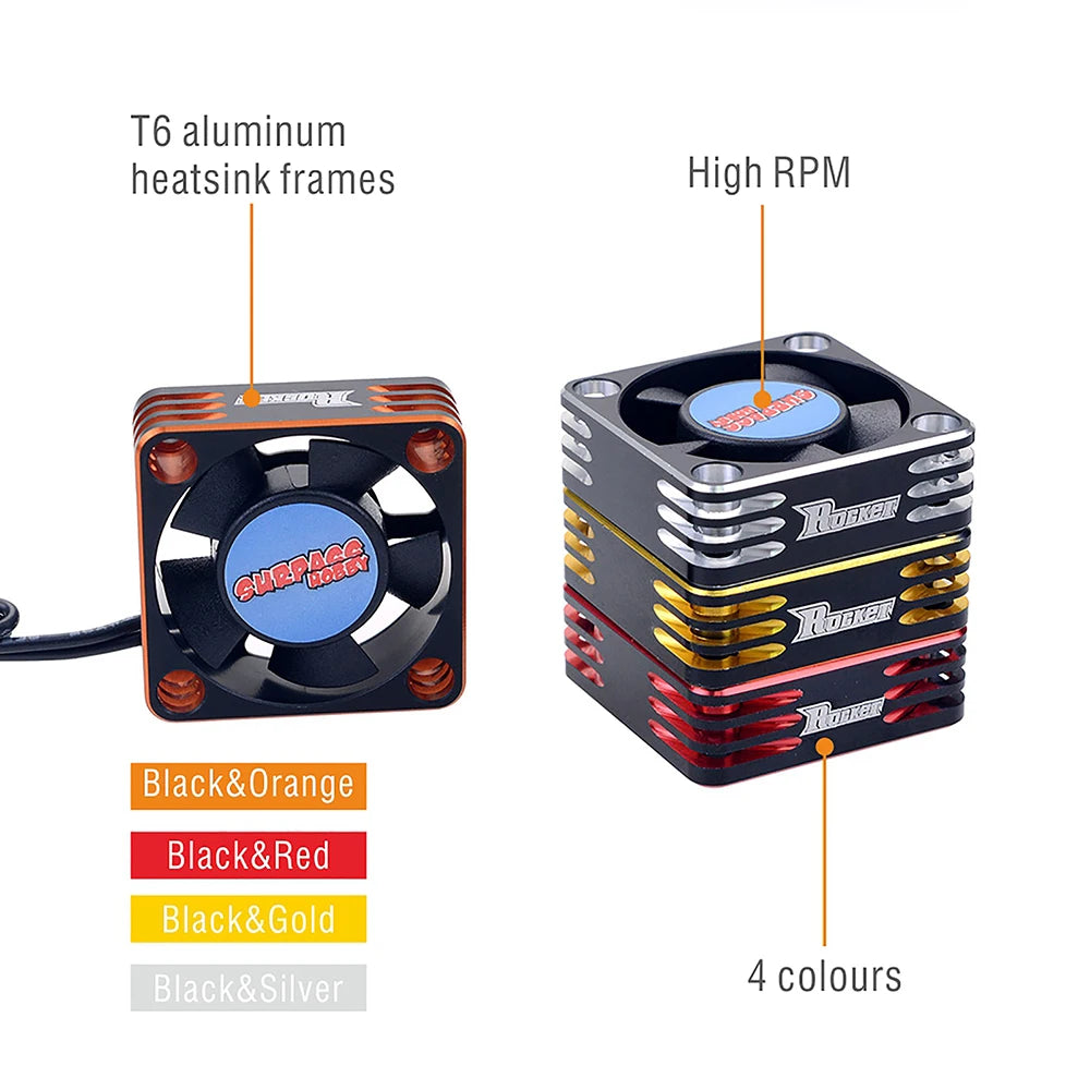 Rocket RC Fan 25mm 30mm 35mm 40mm 50mm Cooling Fan for RC Car
