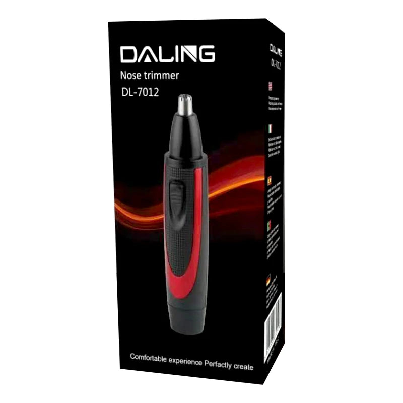Men's Electric Nose and Ear Hair Trimmer with Battery Power for Effortless Grooming