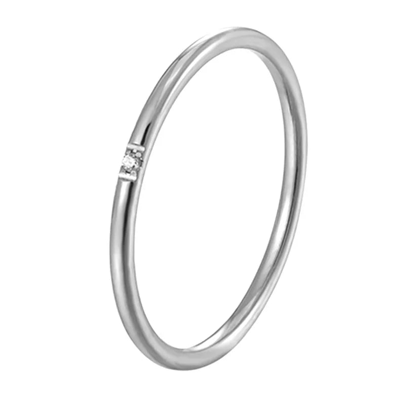 Elegant 18k Gold Plated Zirconia Wedding Ring for Women
