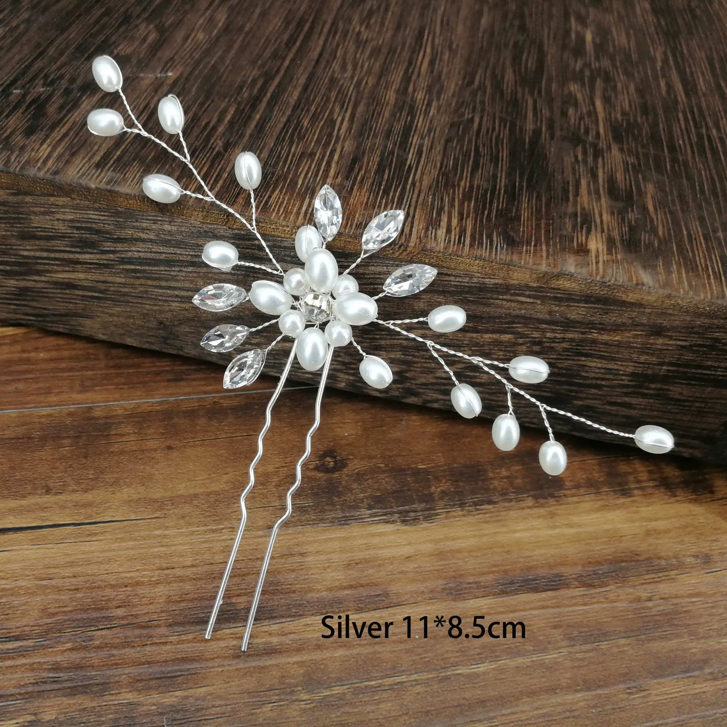 Elegant Pearl Bridal Hair Pin U-Shaped Barrette Clip for Wedding and Party Styles