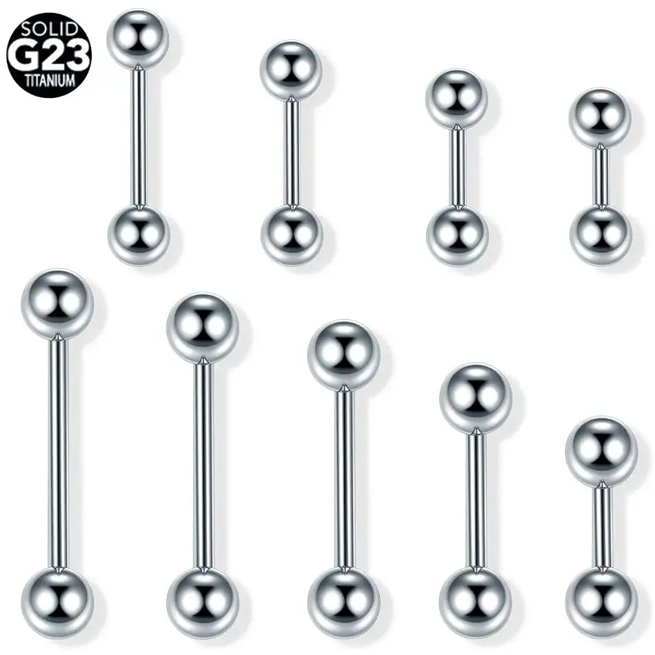 1PC G23 Titanium Helix Stud Rings Tragus Barbell Jewelry Silver Color