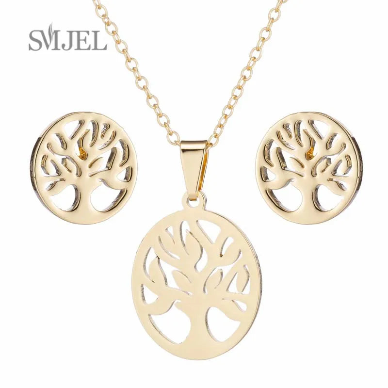 Elegant Stainless Steel Animal Necklace for Women - Rabbit Charm and Paw Print Design