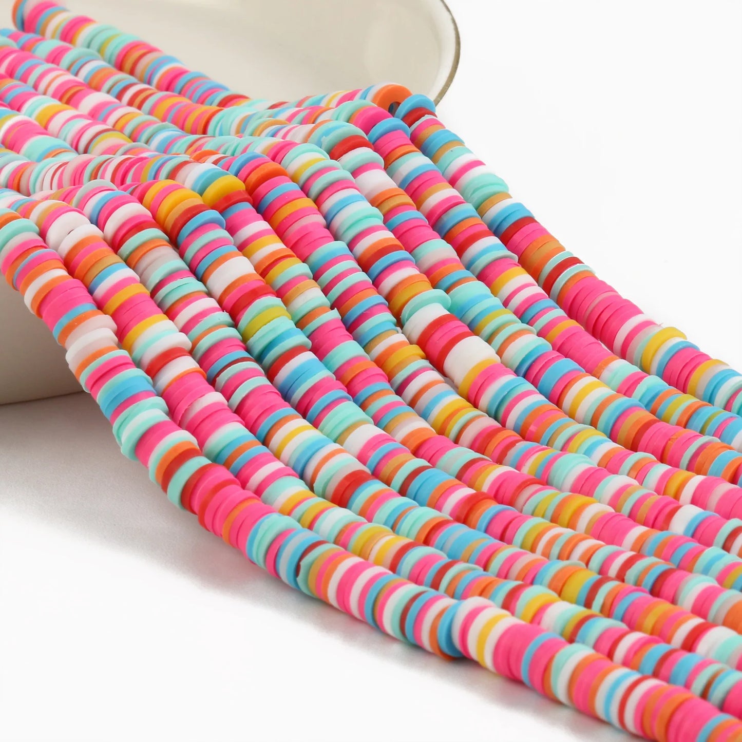 Vibrant 320-Piece Polymer Clay Beads Set for DIY Jewelry Crafting