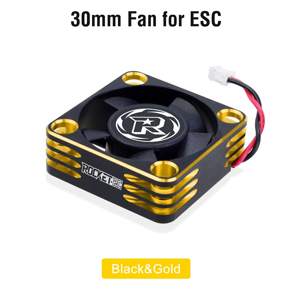 Rocket RC Fan 25mm 30mm 35mm 40mm 50mm Cooling Fan for RC Car 50mmSilver for motor