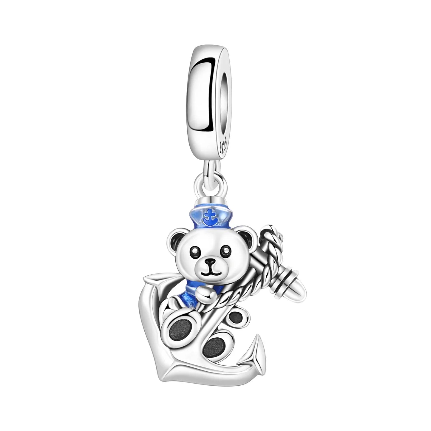 925 Sterling Silver Cute Pet Animal Pendant Charm Gift
