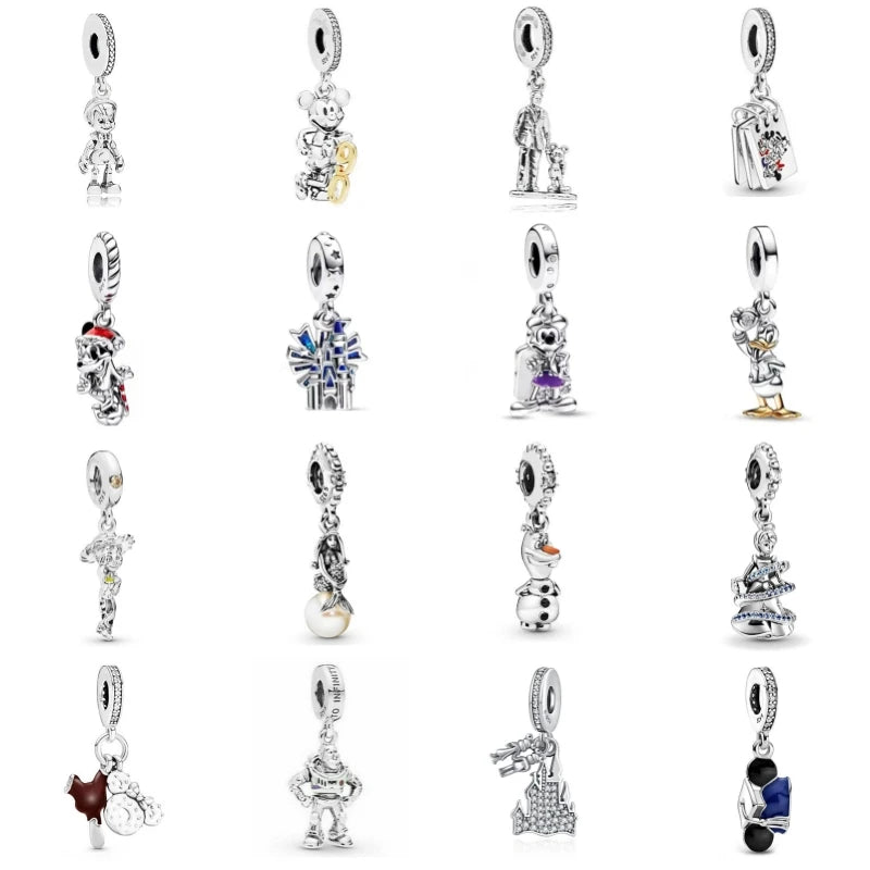 925 Silver Dress Pendant Charms for European Bracelets