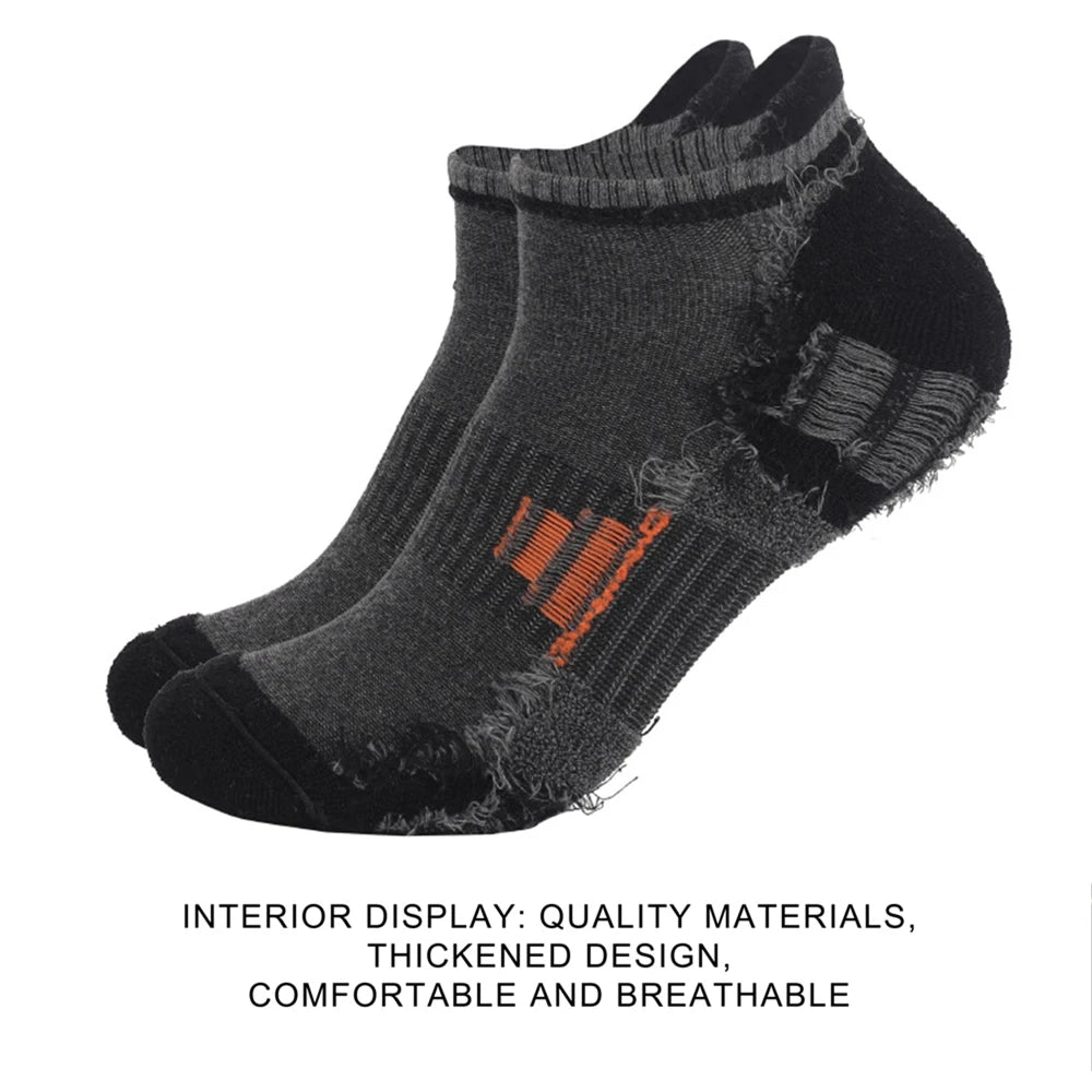 6 Pairs Unisex Terry Sole Running Socks Thick Cotton