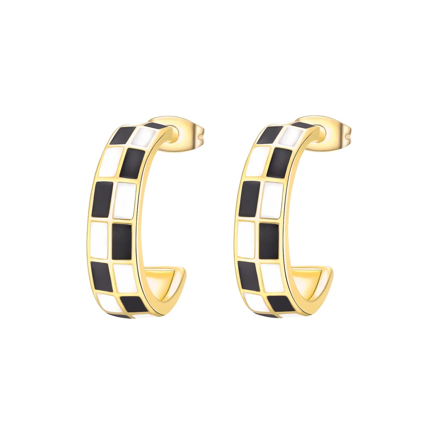 925 Sterling Silver Skull Pumpkin Cross Hoop Earrings Sparkling Zircon Glamorous Women Jewelry