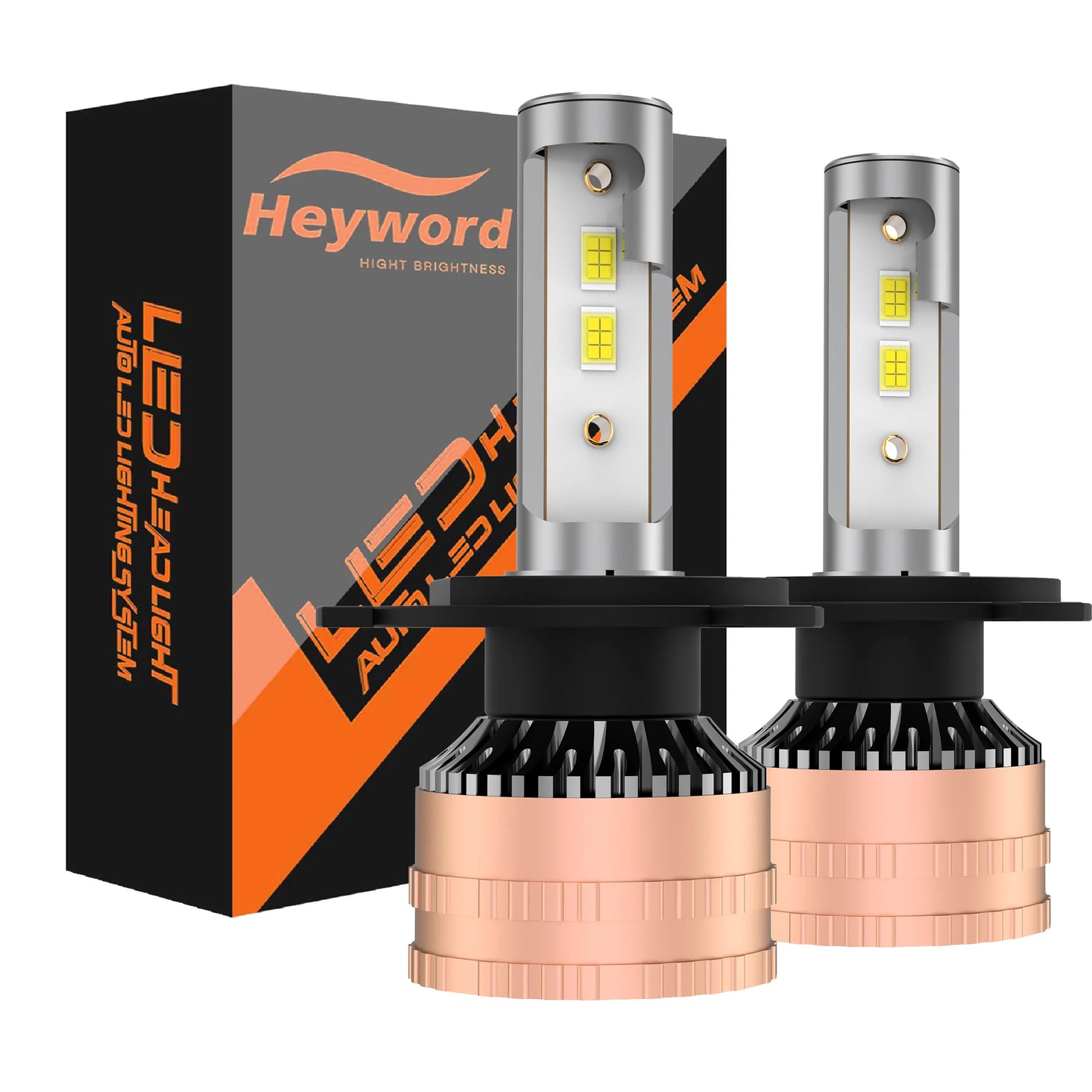 Heyword 300W 6000K 30000LM LED Headlight Bulb Kit Universal