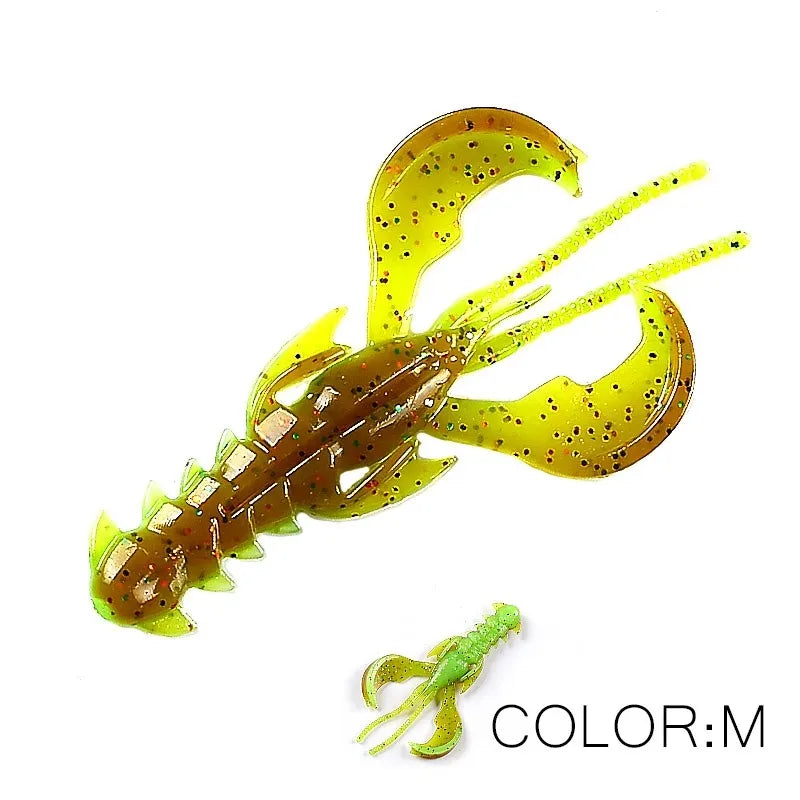65mm 10pcs Lobster Soft Lure Bionic Shrimp Fishing Bait M
