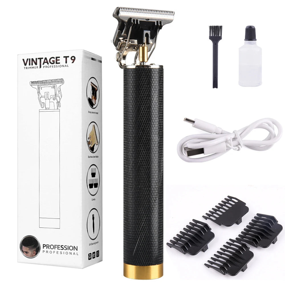 Clearance LCD Digital Display T9 All Metal Shaver for Women Metal black