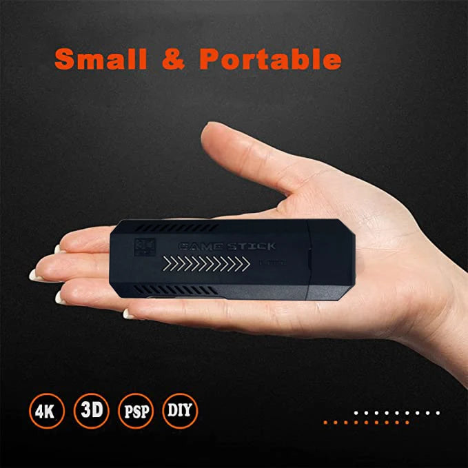 GD10 Plus 4K Retro Portable Game Console With 2.4G Dual Controllers HD Output Supporting PS1 N64 3D Gaming