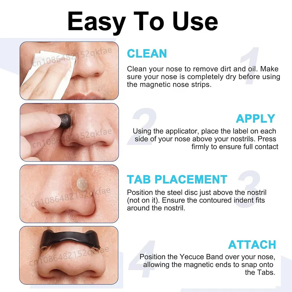 Skin Safe Magnetic Nasal Dilator Strips Kit for Enhanced Breathing Snore Reduction and Oxygen Boost