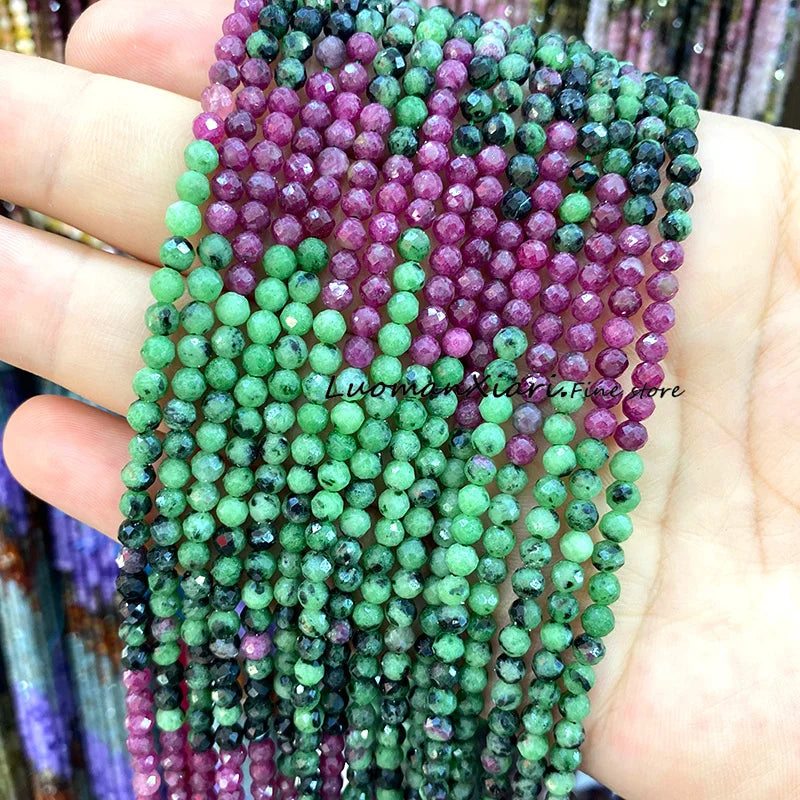 Elegant Faceted Aquamarine Beads for DIY Jewelry Making Bracelet Accessories