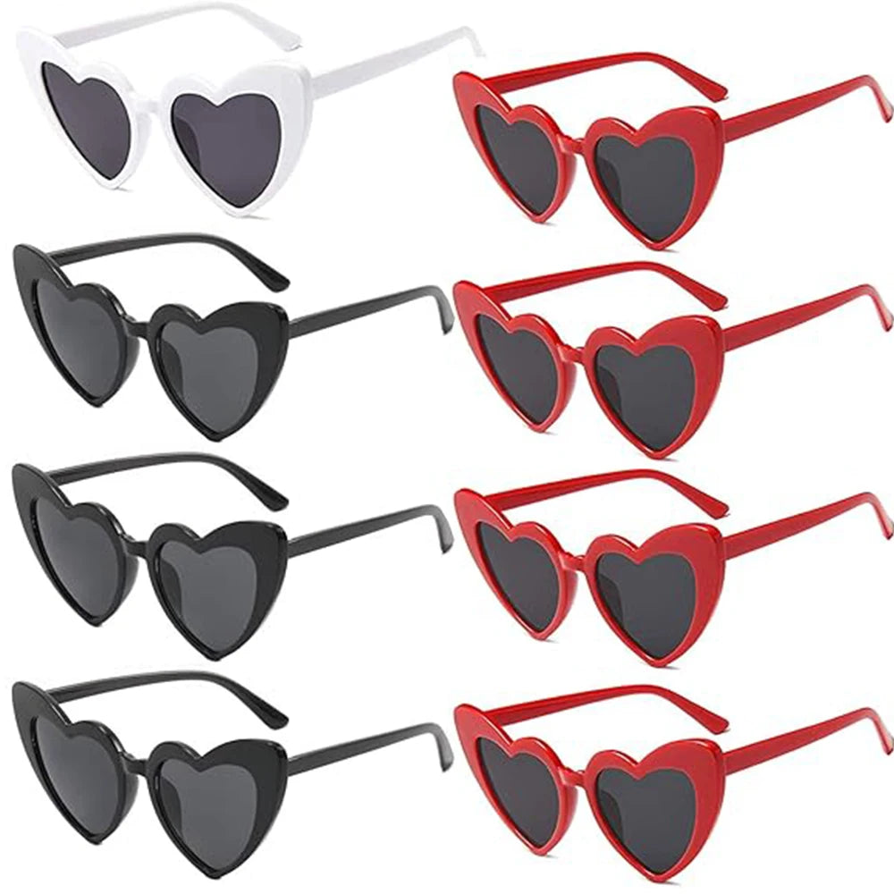 Heart Shaped Sunglasses for Bachelorette Party Bridal Shower Gifts and Decorations Fun Bridesmaid Accessories