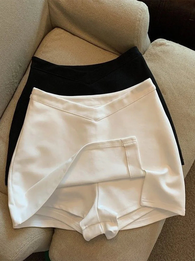 Elegant High Waist Mini Skirt For Women Spring Streetwear