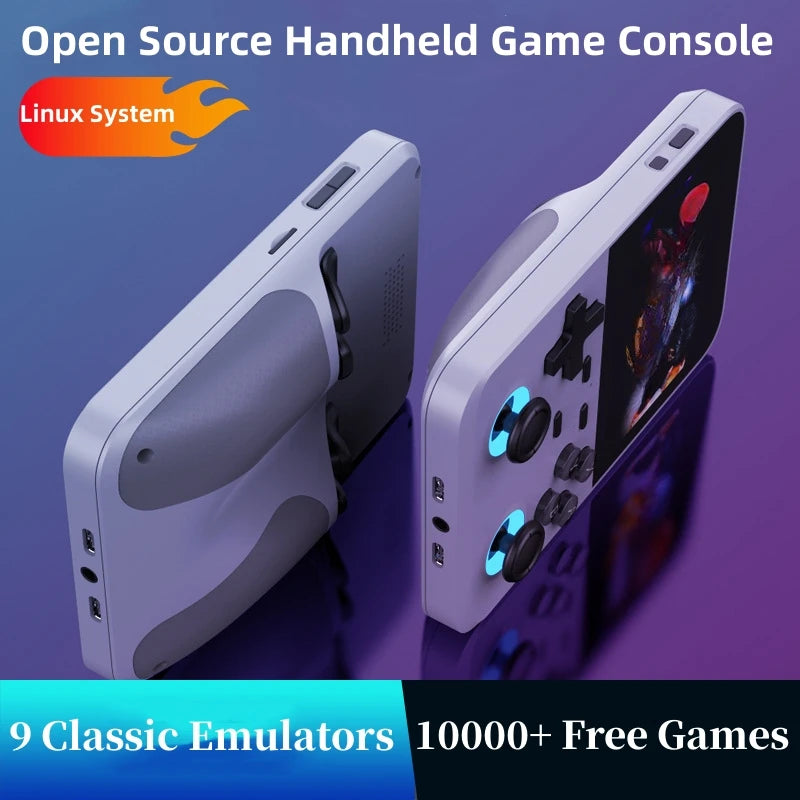 BOYHOM D007 Plus X6 3.5 Inch IPS Retro Handheld Game Console With Dual Joystick Over 10000 Games 3500mAh Battery Android Portable