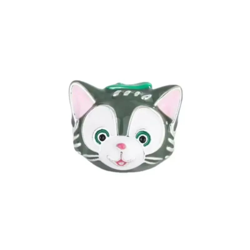 Elegant 925 Silver Cat Bear Ice Cream Pendant Bead for European Bracelet