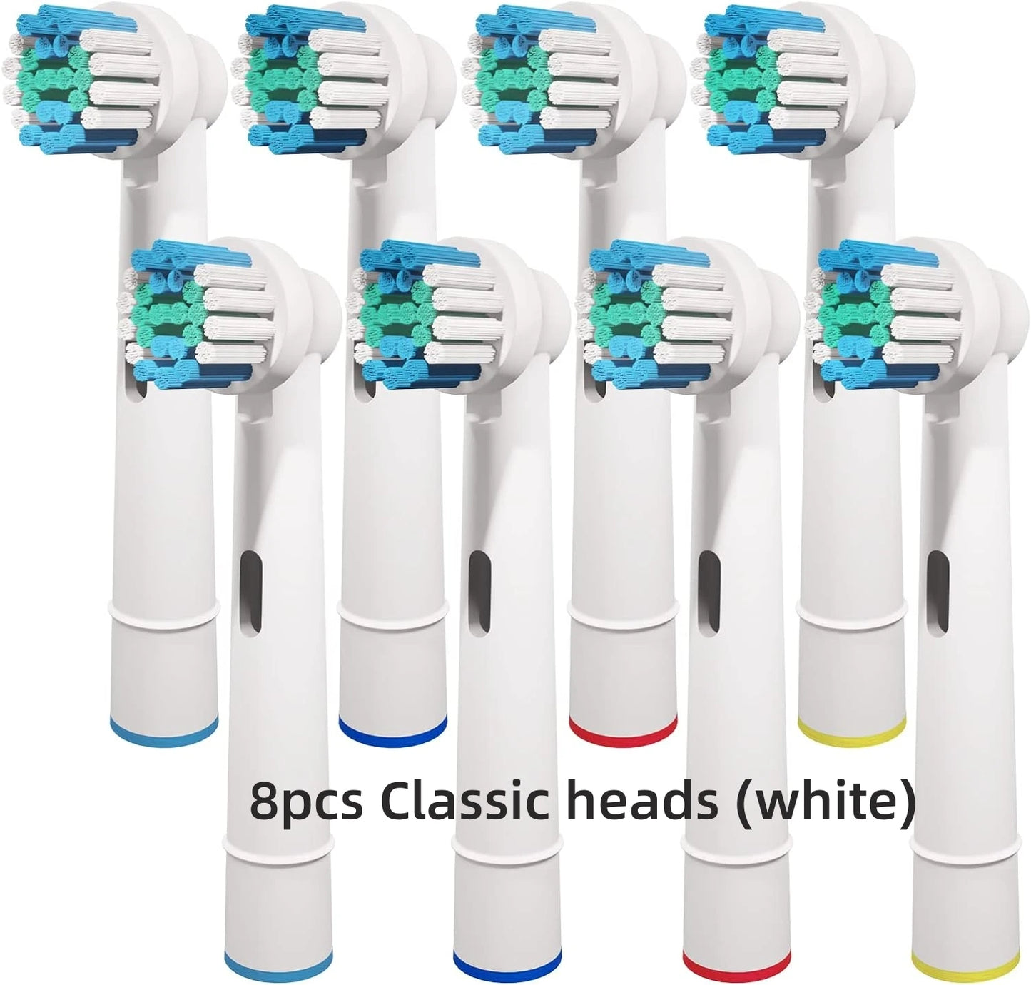 Toothbrush Replacement Heads Refill for Oral B Electric Toothbrush Pro1000 Pro 3000 Pro5000 Pro7000 Vitality Floss Action - 16 Pack 8 Classic (white)