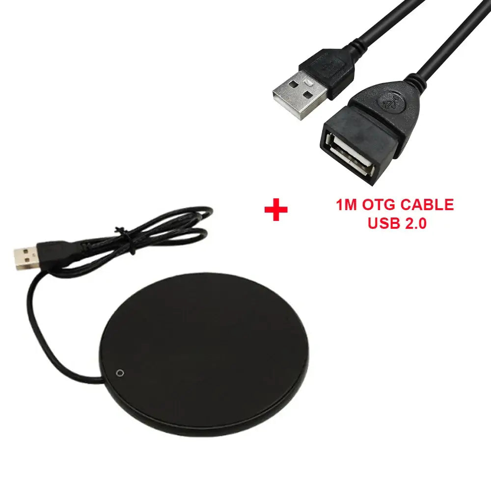 Coffee Cup Heater Mug Warmer USB Heating Pad For Desk Black add OTG Cable