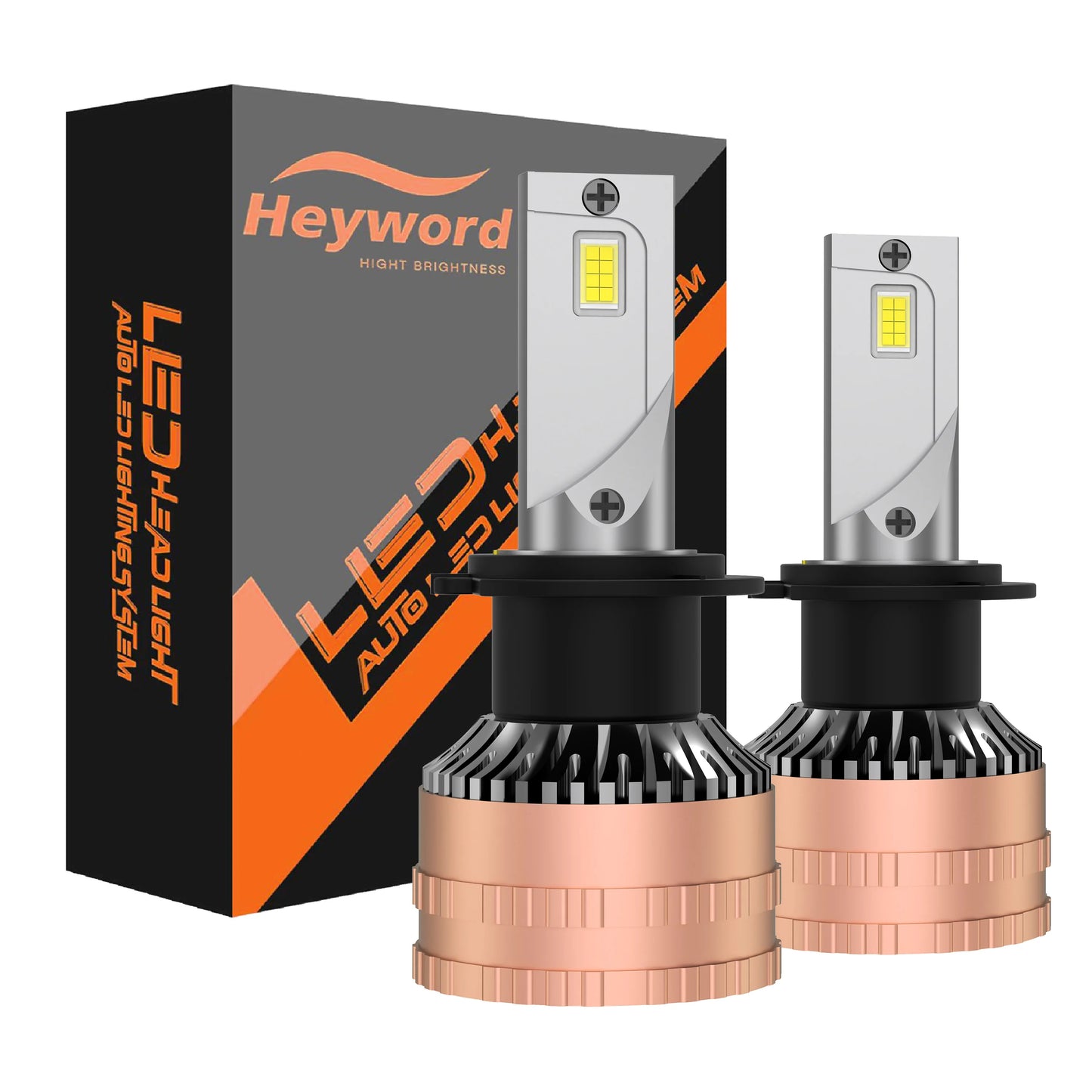 Heyword 300W 6000K 30000LM LED Headlight Bulb Kit Universal