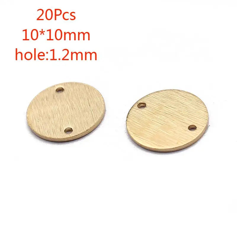 Brass Moon Round Connectors U-Shaped Arch Links for DIY Jewelry Making 10 to 20 Pieces