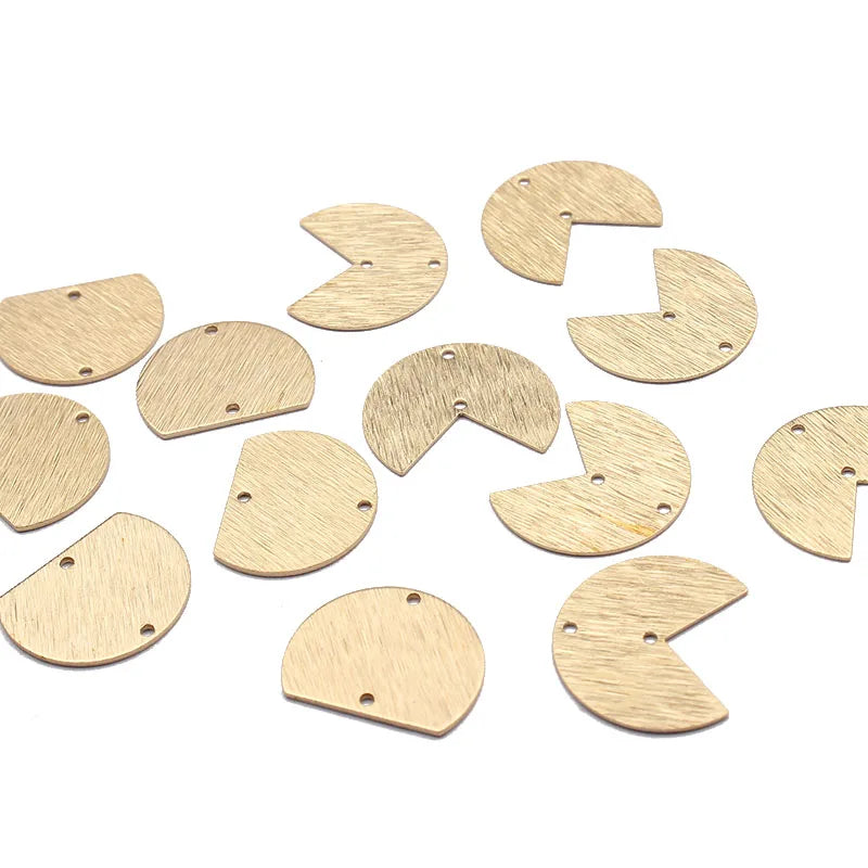 Brass Moon Round Connectors U-Shaped Arch Links for DIY Jewelry Making 10 to 20 Pieces
