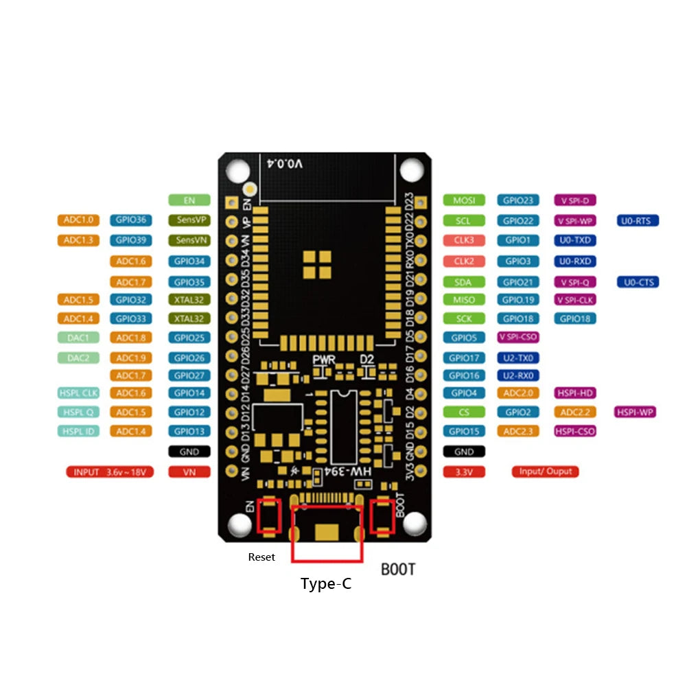 ESP32 Development Board Wireless WiFi Bluetooth Module Ultra Low Power Dual Core 30Pin for Smart Home Applications