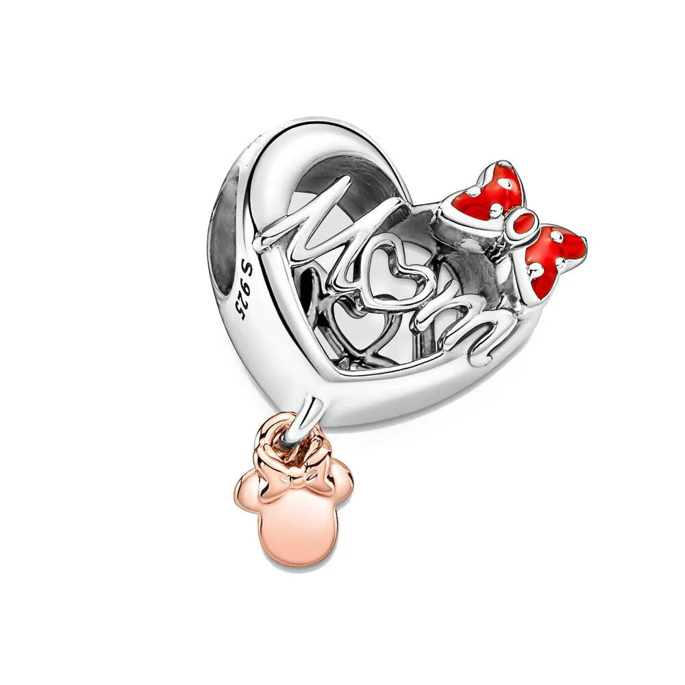 Exquisite 925 Silver Elephant and Dog Bead Mouse Pendant for European Original Bracelet DIY Jewelry