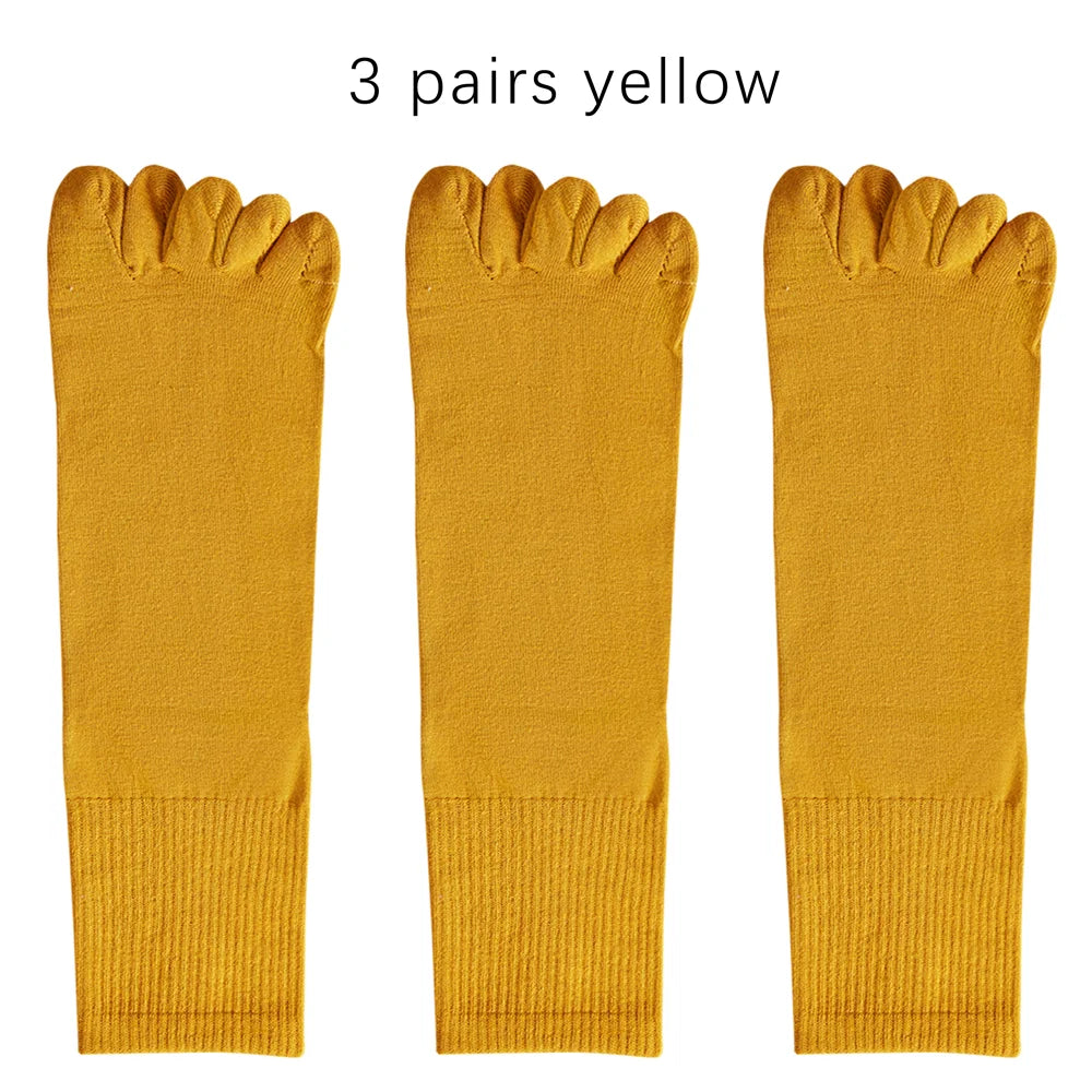 Mens Split Toe Cotton Crew Socks Moisture Wicking Freshness