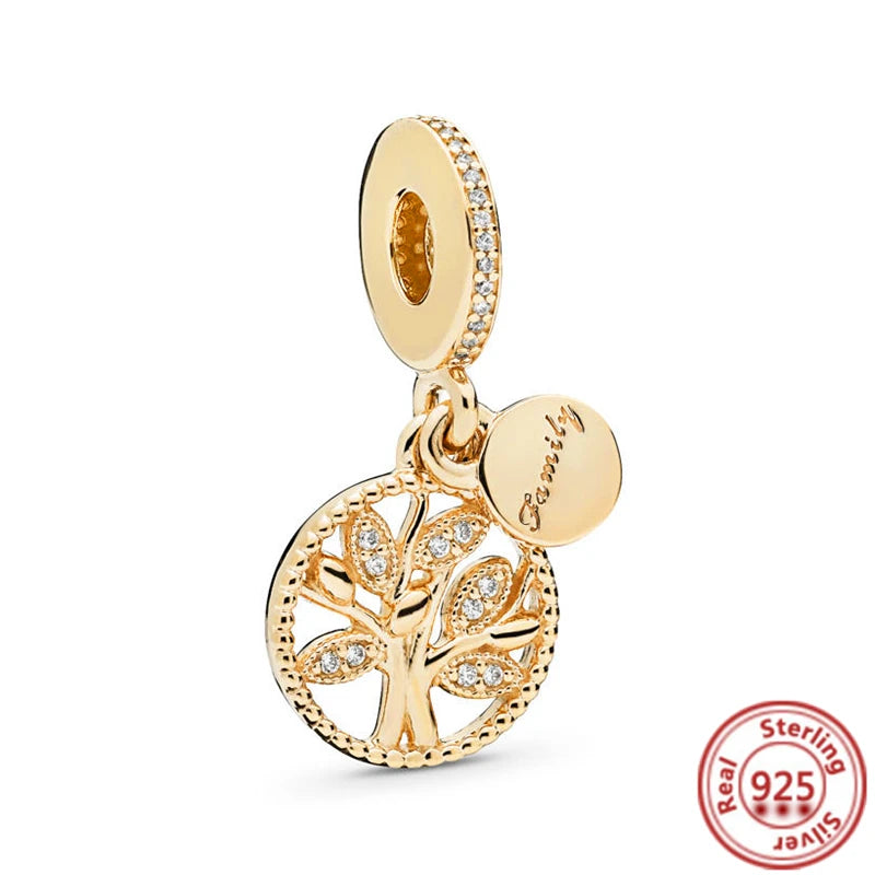 Fit Original Pantaro 925 Silver Zodiac Charm Bracelet with Colorful Zircon Beads N010