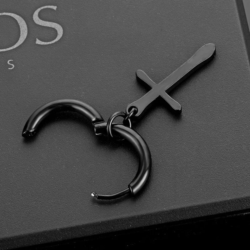 Punk Stainless Steel Stud Earrings Set for Men and Women