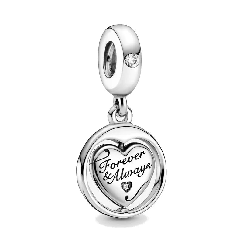 Grandma Heart Niece Family Tree Charms Bead for DIY European 925 Silver Charm Bracelet Necklace Jewelry for Women